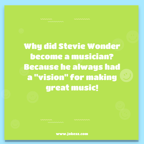 One-Liners About Stevie Wonder