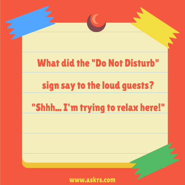 Funny Jokes About Do Not Disturb